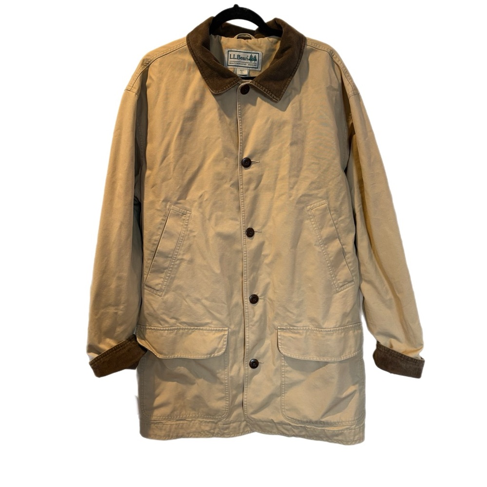 Vintage L.L. Bean Cotton Canvas Field, Chore, Barn Jacket XL Tall Rare Lining